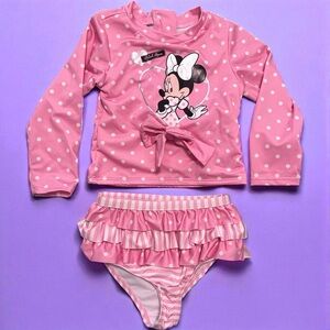 Disney Pink Minnie Mouse Kids Swim Bikini